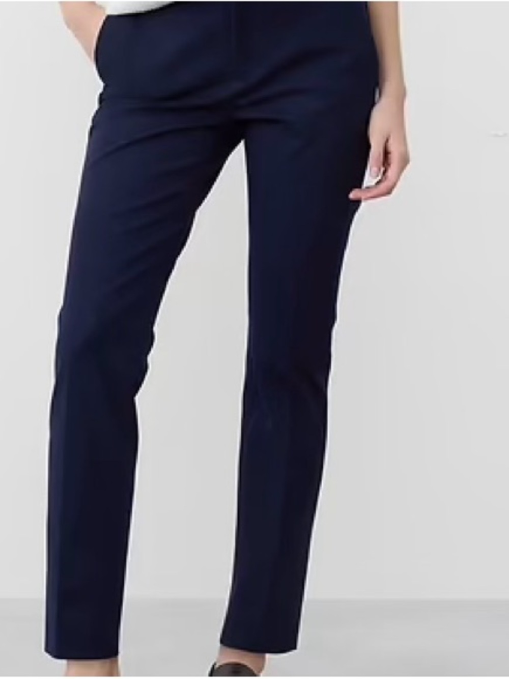 Banana Republic Navy Straight-Leg Pants